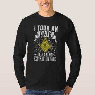 Freimaurer Freimaurerei Brüderlich Winkel Kompass T-Shirt