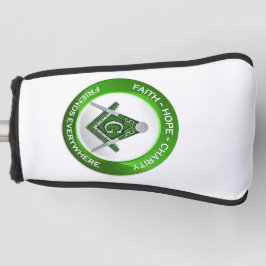Freimaurer Golf Putter Cover Grün Headcover
