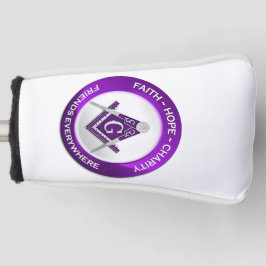 Freimaurer Golf Putter Cover Lila Headcover
