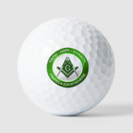 Freimaurer-Golfball-Grün Golfball