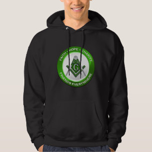 Freimaurer-Männer-Hoodie Grün Hoodie