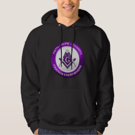 Freimaurer-Männer-Hoodie Lila Hoodie