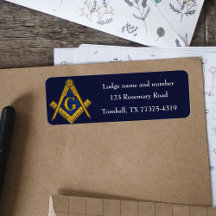 Freimaurer Masonic Square und Kompass Marineblau