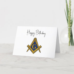 Freimaurer Maurer Freimaurer Geburtstag Dankeskarte