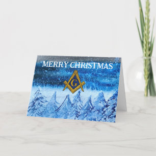 Freimaurer Maurer Freimaurer Weihnachten Dankeskarte