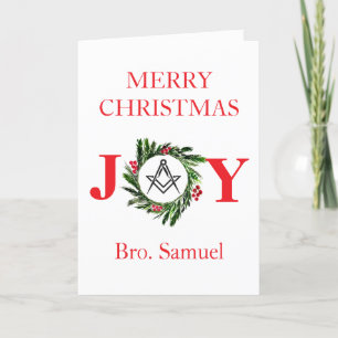 Freimaurer Maurer Freimaurer Weihnachten Dankeskarte