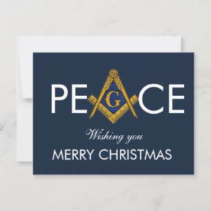 Freimaurer Maurer Freimaurer Weihnachten Postkarte
