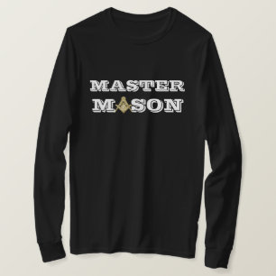 Freimaurer Quadrat-und-Kompass-Meister-Maurer-Maur T-Shirt