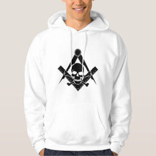 Freimaurer-Schädel und Kreuzknochen  Hoodie
