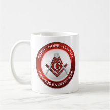 Freimaurer-Tasse - Rot