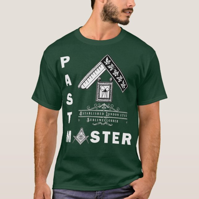 Freimaureraumason mit vergangener Meisterarbeit T-Shirt (Vorderseite)
