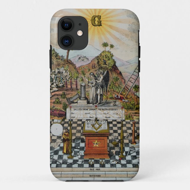 Freimaurerbilder II Case-Mate iPhone Hülle (Rückseite)