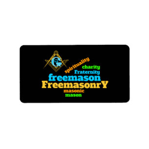 Freimaurerei Adressaufkleber