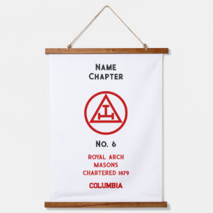 Freimaurerei der Royal Arch Wandteppich Mit Holzrahmen