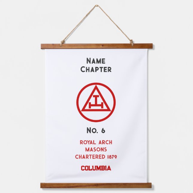 Freimaurerei der Royal Arch Wandteppich Mit Holzrahmen (Vorderseite)