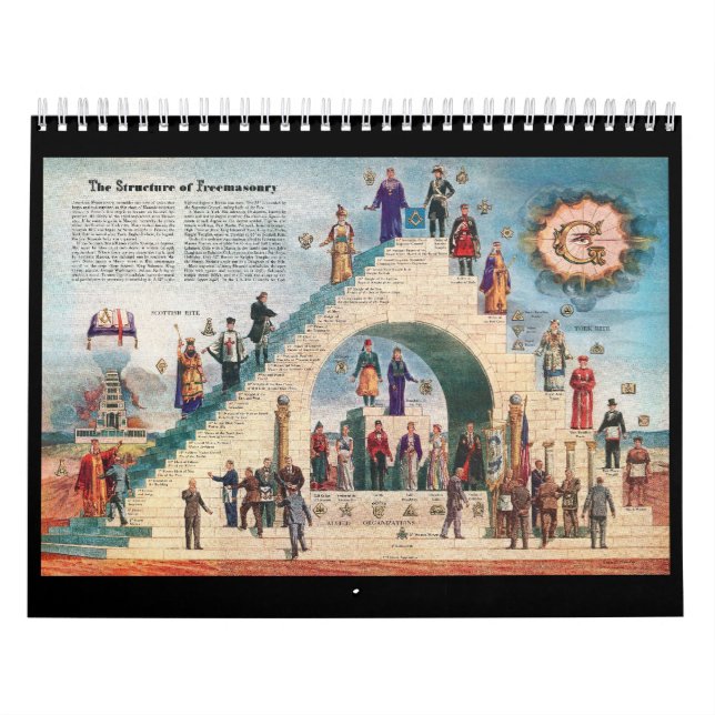 Freimaurerei-Gestell-Brett-Kalender Kalender (Titelbild)