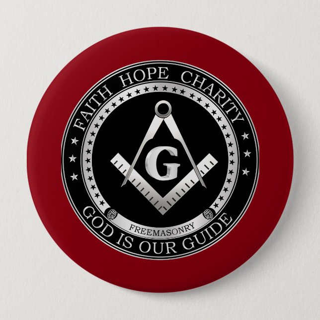 Freimaurerei Siegel Button (Vorderseite)