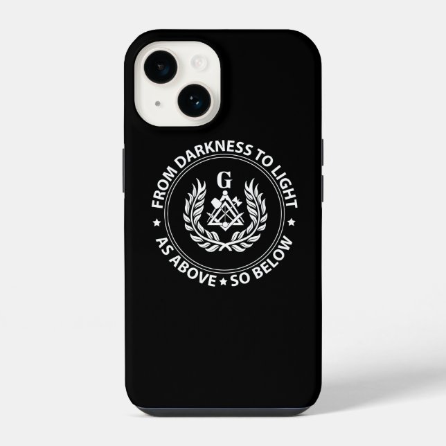 Freimaureremblem iPhone 14 Hülle (Rückseite)
