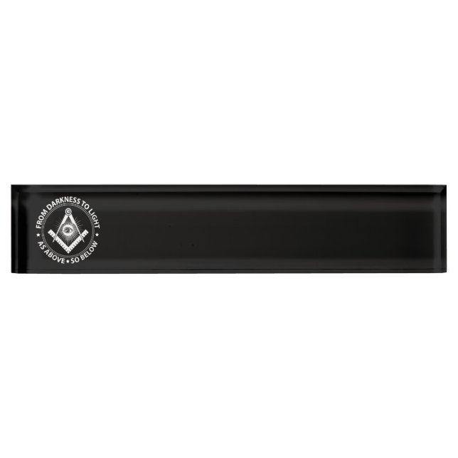 Freimaureremblem Namensplakette (Vorderseite)