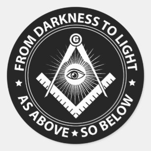 Freimaureremblem Runder Aufkleber