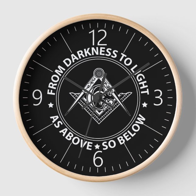 Freimaureremblem Uhr (Vorderseite)