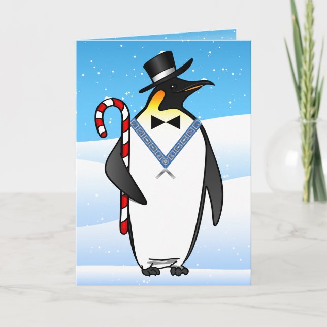 Freimaurerfreimaurer der weihnachtskarten-| frohe feiertagskarte (Vorderseite)