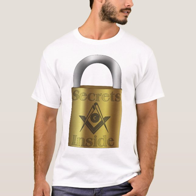 Freimaurergeheimnisse nach innen T-Shirt (Vorderseite)