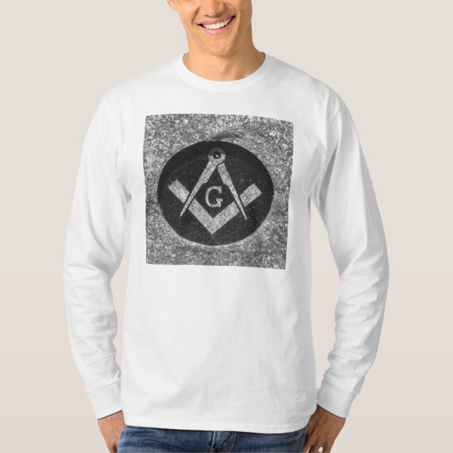 Freimaurergrundstein T-Shirt (Vorderseite)