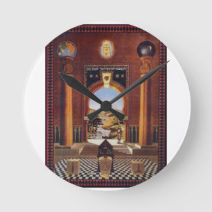 Freimaurerhäuschen Runde Wanduhr