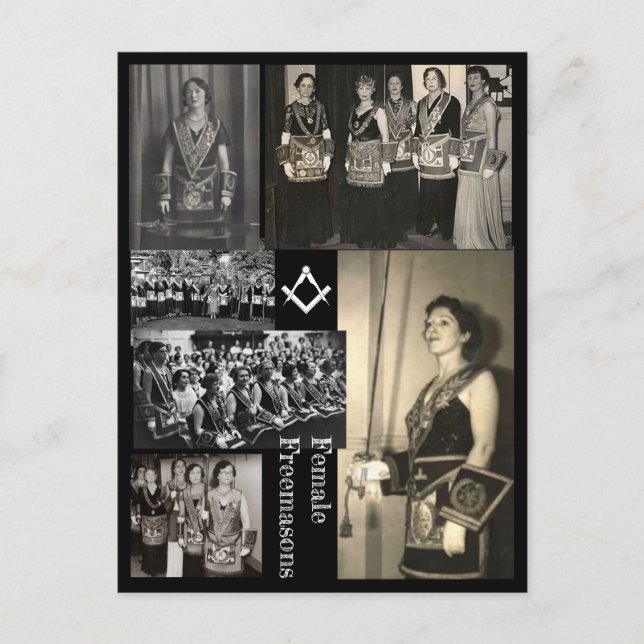 Freimaurerinnen Postkarte (Vorderseite)