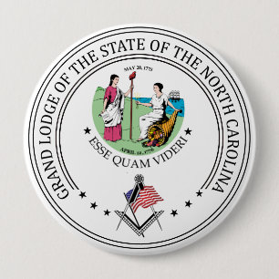 Freimaurerloge des Staat North Carolina Button