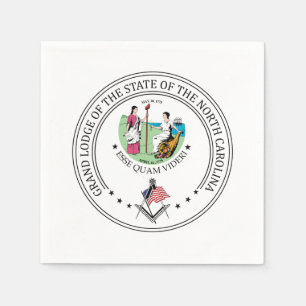 Freimaurerloge des Staat North Carolina Serviette