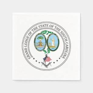 Freimaurerloge des Staat South Carolina Serviette