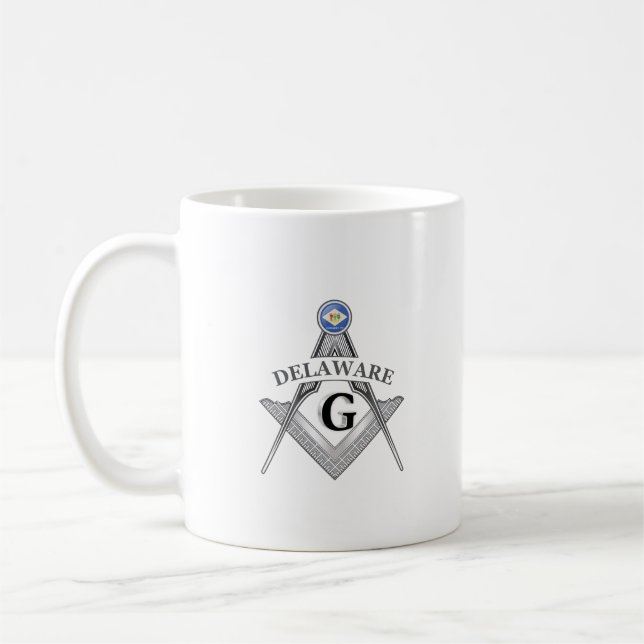Freimaurerloge des Staat von Delaware Kaffeetasse (Links)