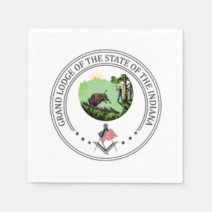 Freimaurerloge des Staat von Indiana Serviette