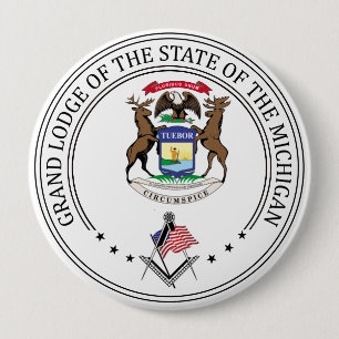 Freimaurerloge des Staat von Michigan Button