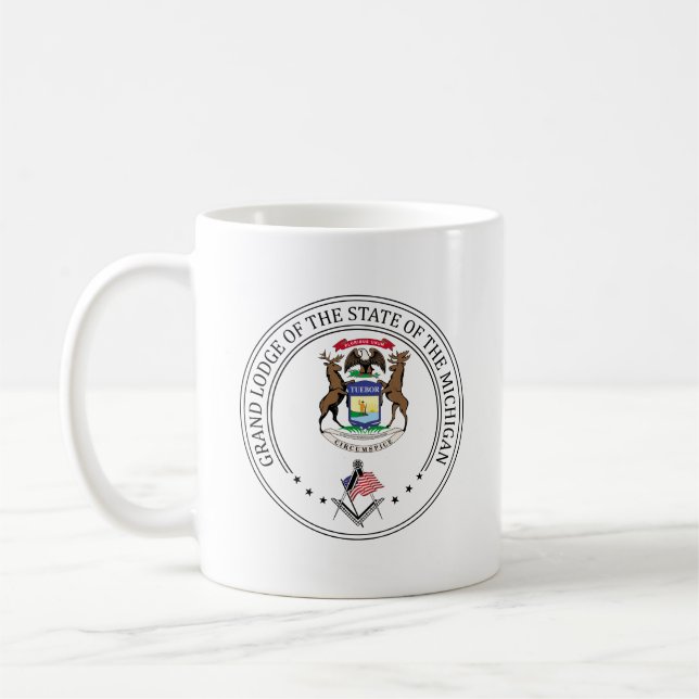 Freimaurerloge des Staat von Michigan Kaffeetasse (Links)