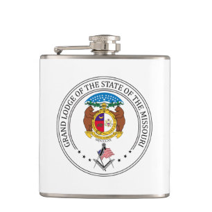 Freimaurerloge des Staat von Missouri Flachmann