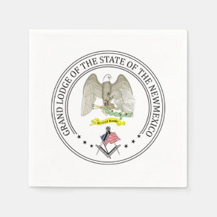 Freimaurerloge des Staat von New Mexico Serviette