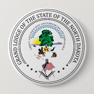 Freimaurerloge des Staat von North Dakota Button