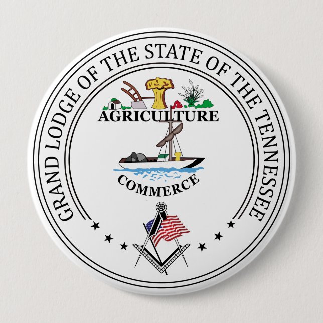 Freimaurerloge des Staat von Tennessee Button (Vorderseite)