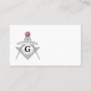 Freimaurerloge des Staat von Tennessee Visitenkarte