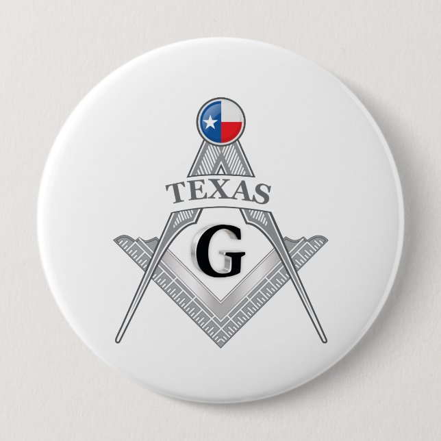 Freimaurerloge des Staat von Texas Button (Vorderseite)