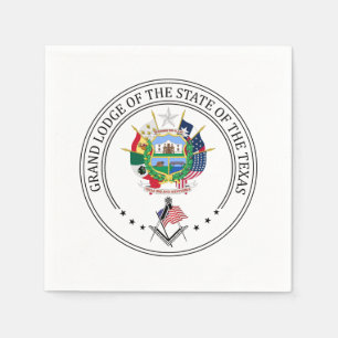 Freimaurerloge des Staat von Texas Serviette