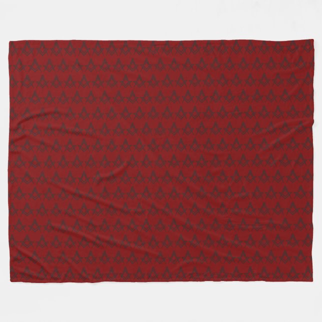 Freimaurerplatz und Kompass Fleecedecke (Vorderseite (Horizontal))