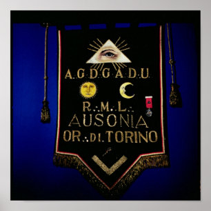 FreimaurerRegalia, vom Auftrag von Turin Poster