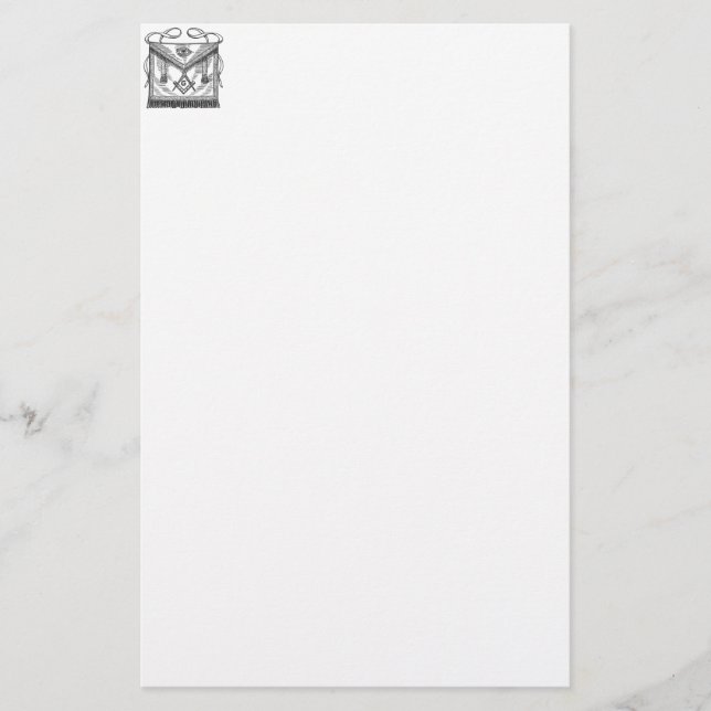 FreimaurerSchürze Briefpapier (Vorderseite)