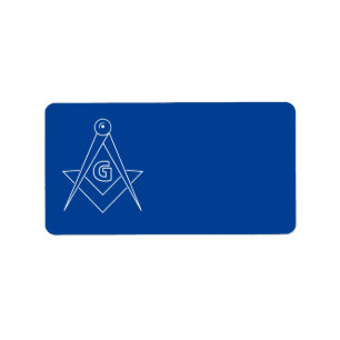 Freimaurersymbol Adressaufkleber