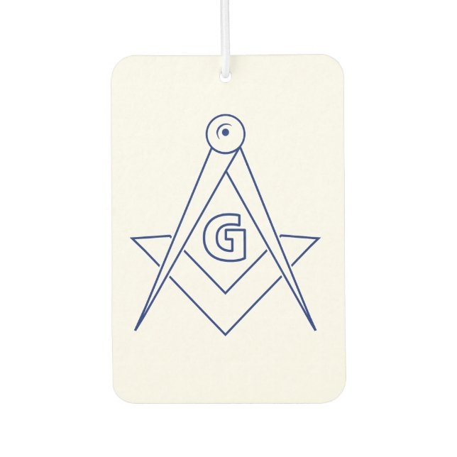 Freimaurersymbol Autolufterfrischer (Vorderseite)