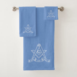 Freimaurersymbol Badhandtuch Set